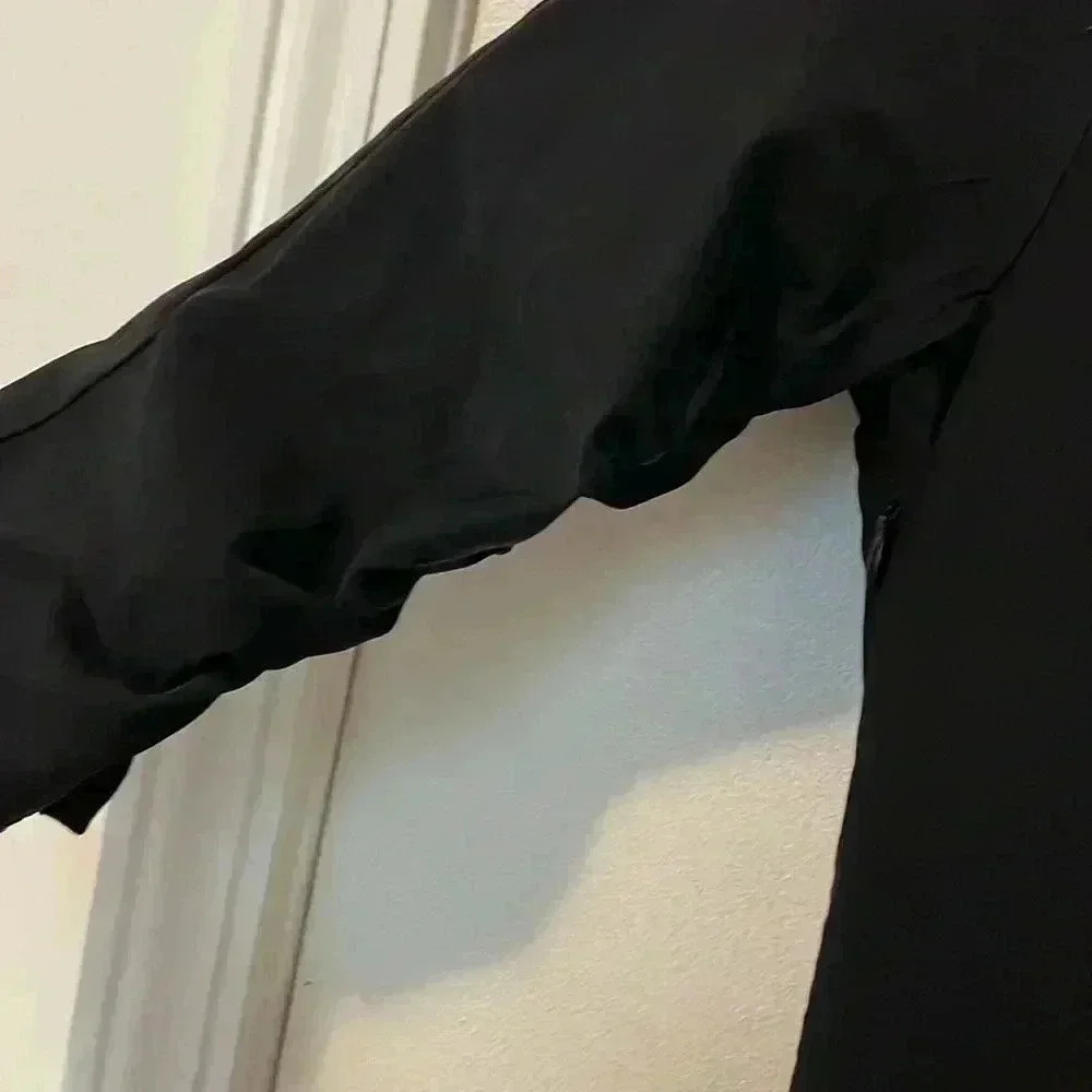 Gown Town Vintage Black Swing Dress with Collar M - Picture 4 of 6